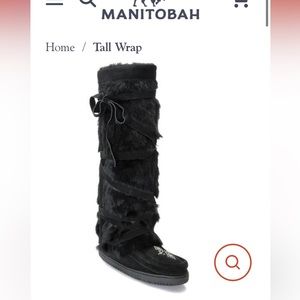 Manitoba tall wrap mukluks